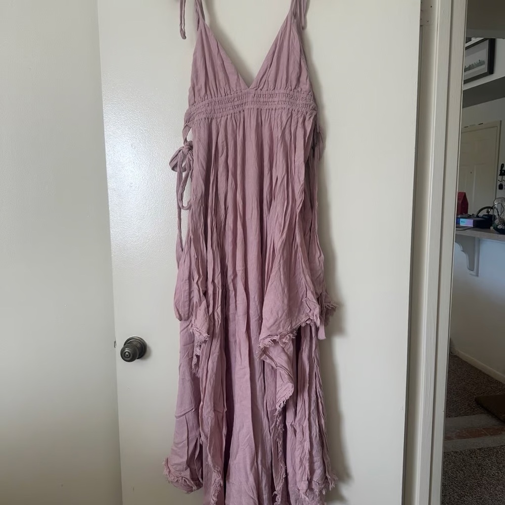 Elegant Lavender Maxi Dress